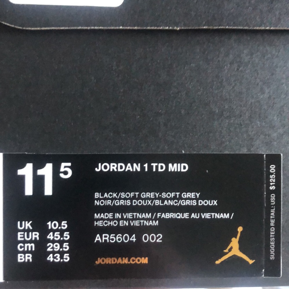 Jordan 1 TD Mid Shadow - Picture 7 of 7